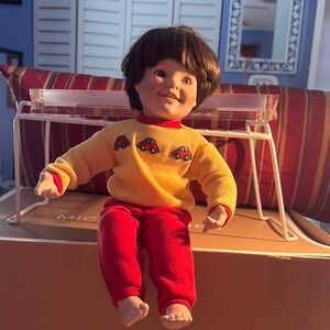 Kids Doll with Yellow and Red Outfit